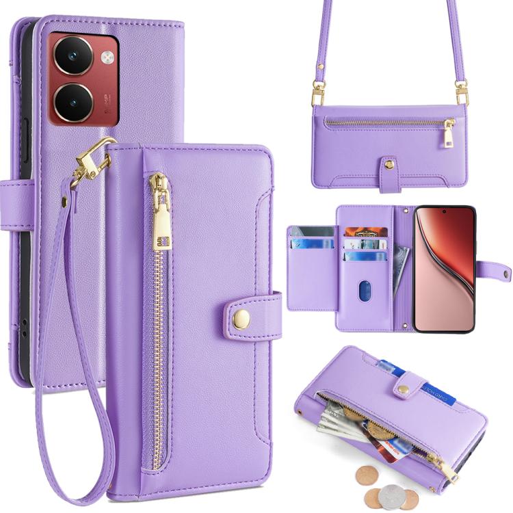 拉鏈錢夾綿羊紋多功能手機皮套 含長肩帶繩+短腕帶繩, For Realme C85 5G, For Realme 15T 5G Global, For Realme C71 4G, For Realme GT 7 5G Global, For Realme 14 5G Global, For Realme P3 Ultra 5G, For Realme 14 Pro+ 5G, For Realme 14 Pro 5G Global