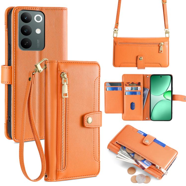 拉鏈錢夾綿羊紋多功能手機皮套 含長肩帶繩+短腕帶繩, For Realme C85 5G, For Realme 15T 5G Global, For Realme C71 4G, For Realme GT 7 5G Global, For Realme 14 5G Global, For Realme P3 Ultra 5G, For Realme 14 Pro+ 5G, For Realme 14 Pro 5G Global