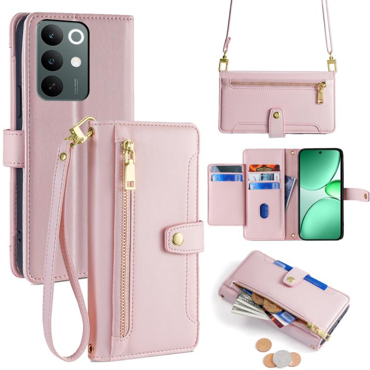 拉鏈錢夾綿羊紋多功能手機皮套 含長肩帶繩+短腕帶繩, For Realme C85 5G, For Realme 15T 5G Global, For Realme C71 4G, For Realme GT 7 5G Global, For Realme 14 5G Global, For Realme P3 Ultra 5G, For Realme 14 Pro+ 5G, For Realme 14 Pro 5G Global