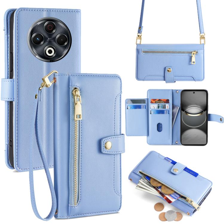 拉鏈錢夾綿羊紋多功能手機皮套 含長肩帶繩+短腕帶繩, For Tecno Spark 30 4G, For Tecno Pova 6 Neo 5G, For Tecno Camon 30 Premier 5G, For Tecno Camon 30 Pro 5G, For Tecno Camon 30, For Tecno Pova 5 Pro, For Tecno Pova Neo 3, For Tecno Camon 20 Premier 5G