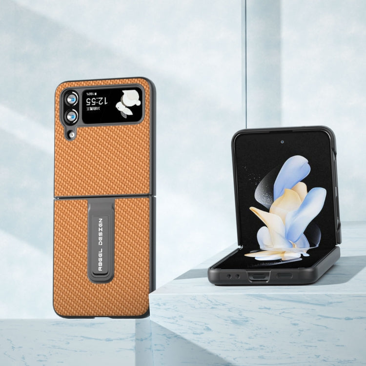 碳纖維紋手機保護殼帶支架