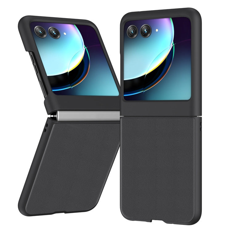 超薄素皮紋皮套手機殼, For Motorola Razr 60 Ultra, For Motorola Razr 50 / Razr 60, For Motorola Razr 50 Ultra, For Motorola Razr 40 Ultra
