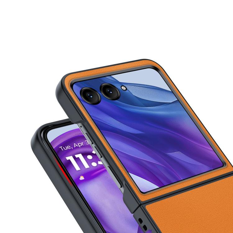 超薄素皮紋皮套手機殼, For Motorola Razr 60 Ultra, For Motorola Razr 50 / Razr 60, For Motorola Razr 50 Ultra, For Motorola Razr 40 Ultra