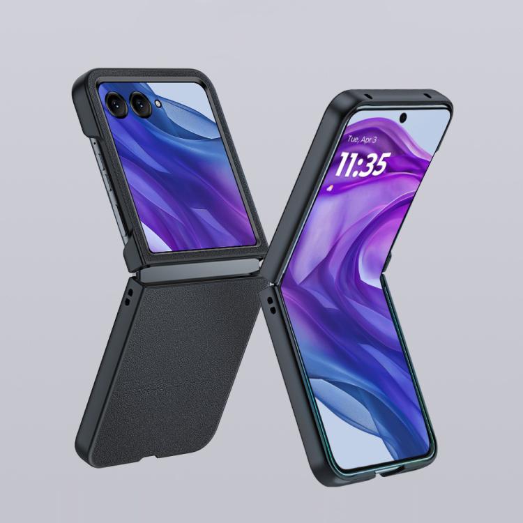 超薄素皮紋皮套手機殼, For Motorola Razr 60 Ultra, For Motorola Razr 50 / Razr 60, For Motorola Razr 50 Ultra, For Motorola Razr 40 Ultra