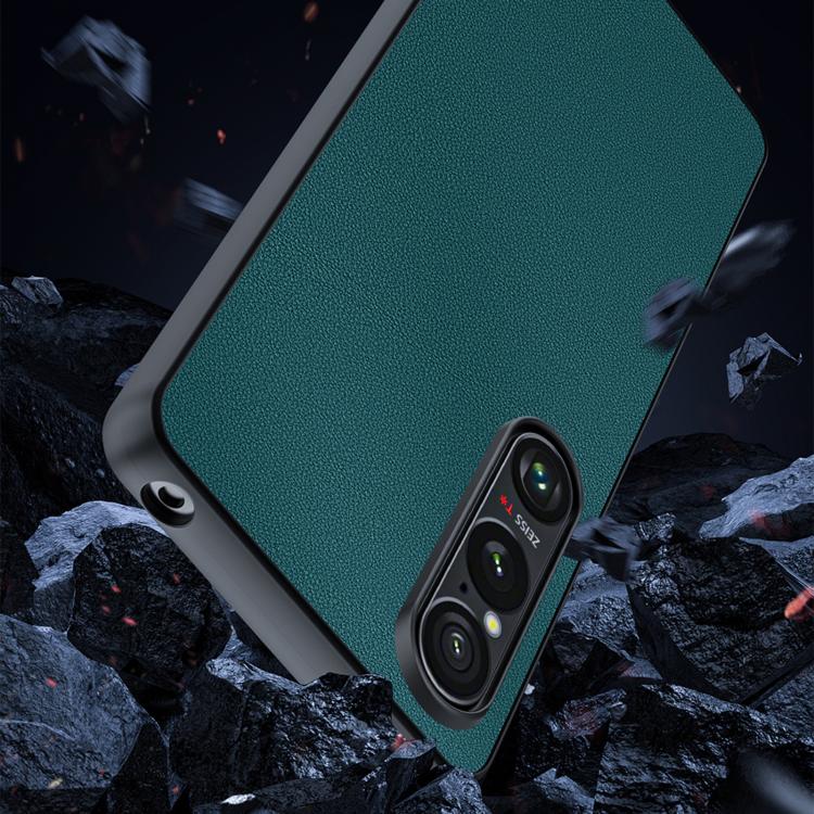 超薄素皮紋皮套手機殼