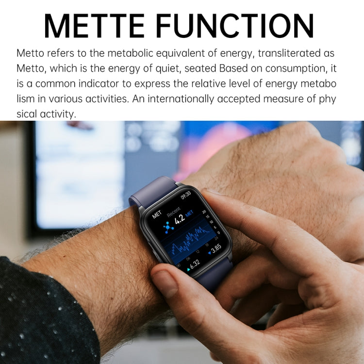 ET540 1.91英寸IP67防水硅膠錶帶智能手錶 支持ECG心電圖 / 無創血糖測量