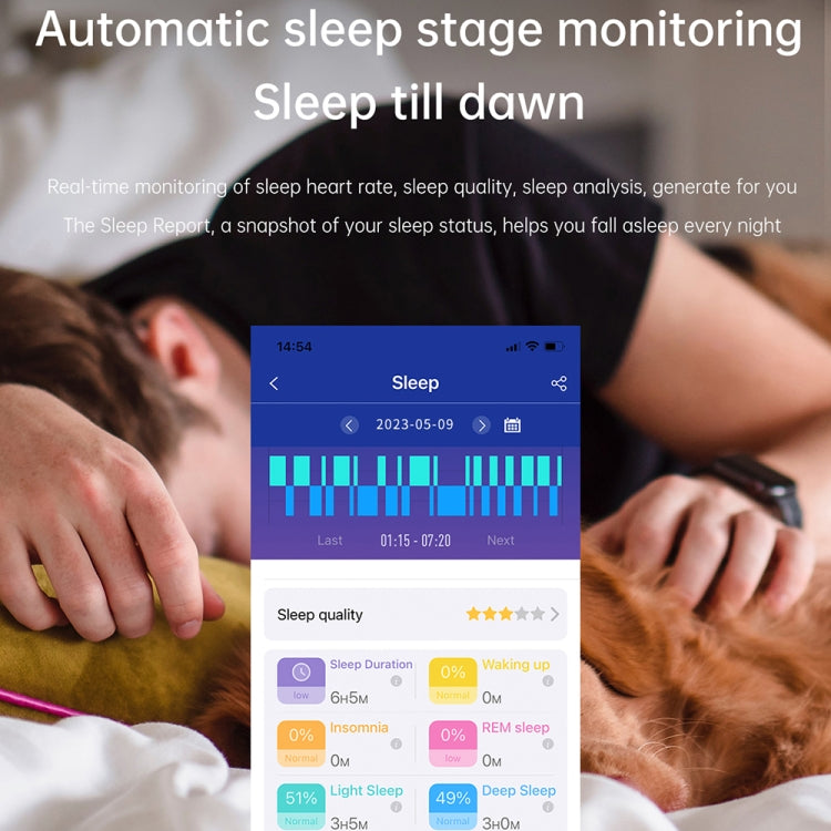 ET540 1.91英寸IP67防水硅膠錶帶智能手錶 支持ECG心電圖 / 無創血糖測量