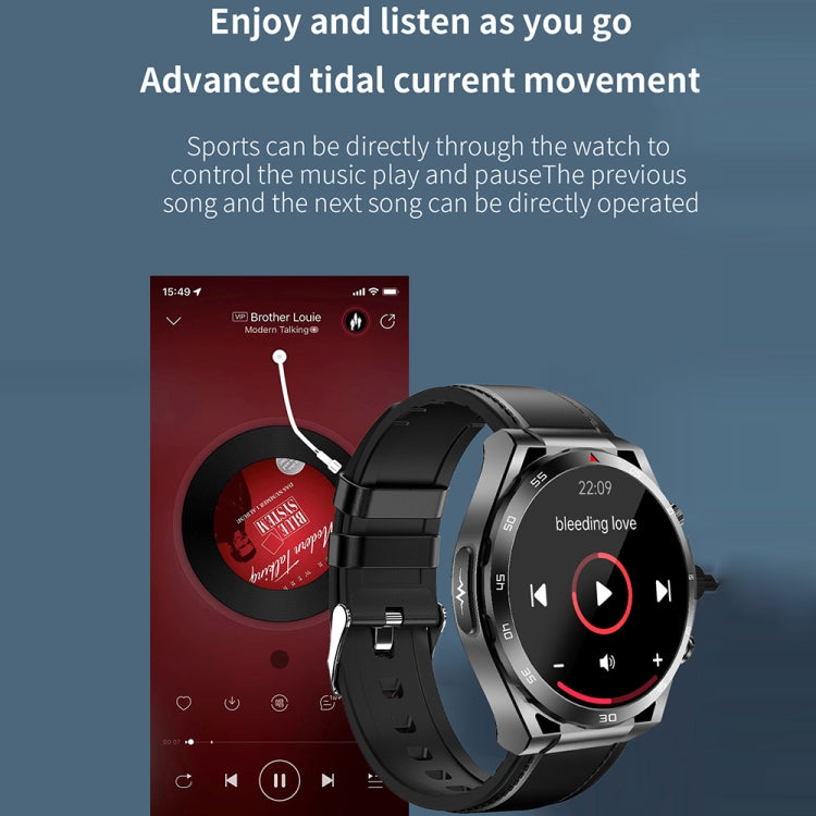 ET450 1.39英寸IP67防水硅膠錶帶智能手錶 支持ECG心電圖 / 無創血糖測量