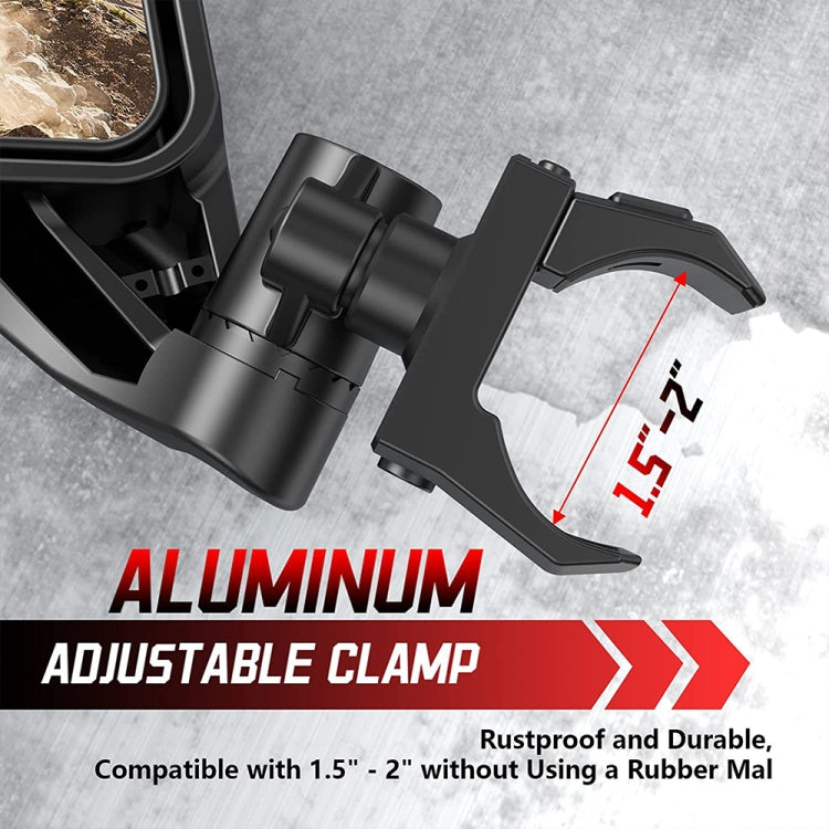 適用於 Can-Am BRP UTV Maverick X3 越野車后視鏡