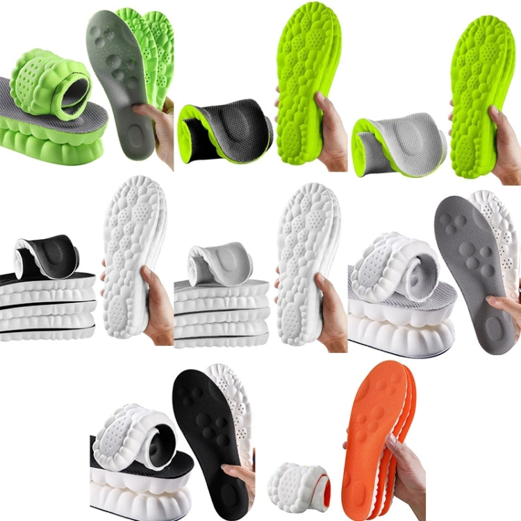 4D乳膠高彈減震抗菌防臭鞋墊，顏色隨機發貨