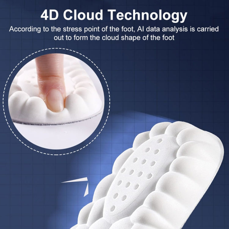 4D乳膠高彈減震抗菌防臭鞋墊，顏色隨機發貨