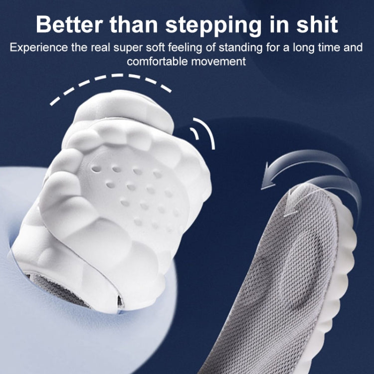 4D乳膠高彈減震抗菌防臭鞋墊，顏色隨機發貨