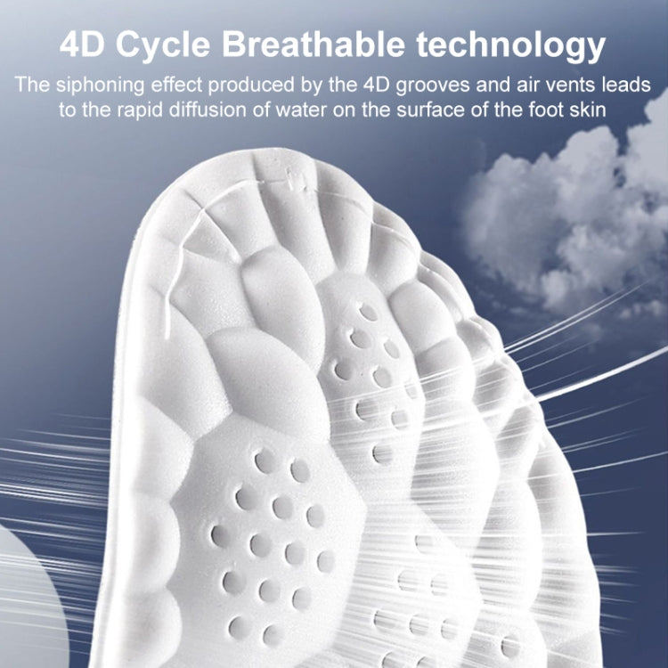 4D乳膠高彈減震抗菌防臭鞋墊，顏色隨機發貨