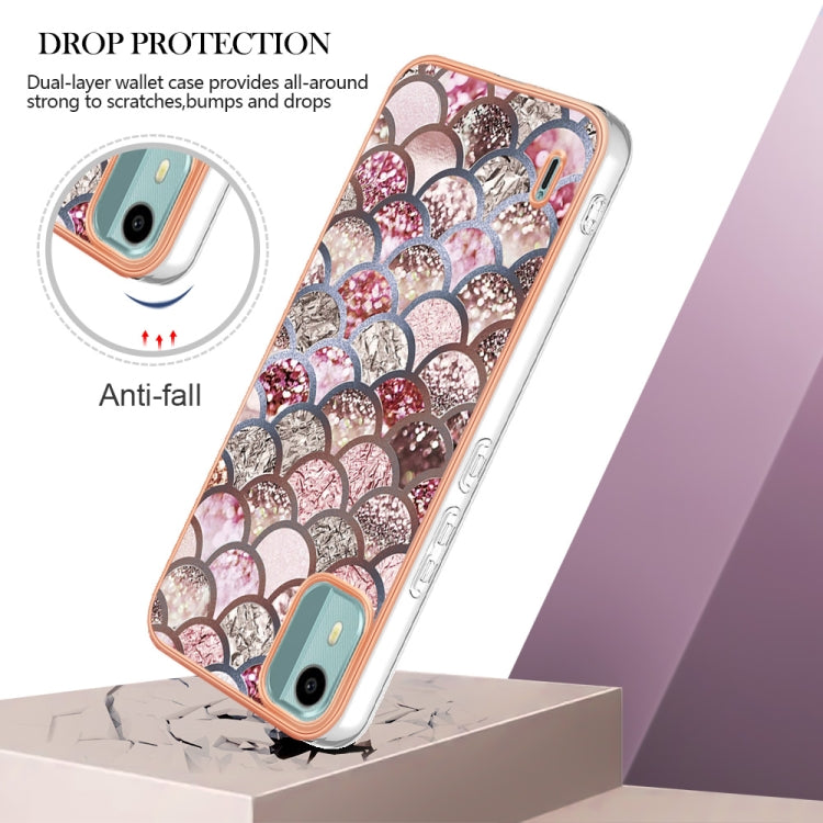 電鍍A款邊框IMD圖案TPU防摔手機殼