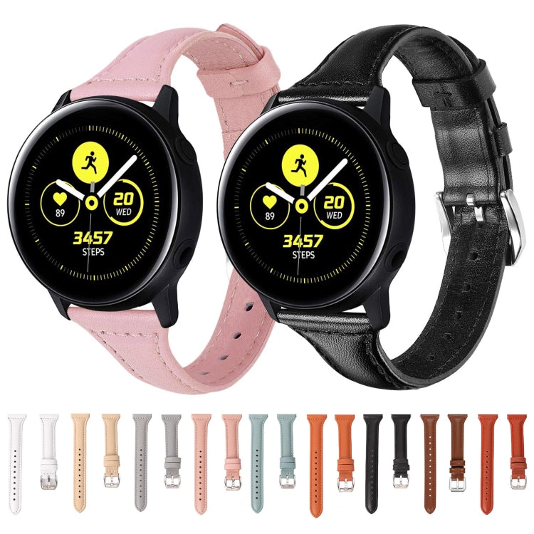 T字皮小蠻腰錶帶適用於三星系列手錶