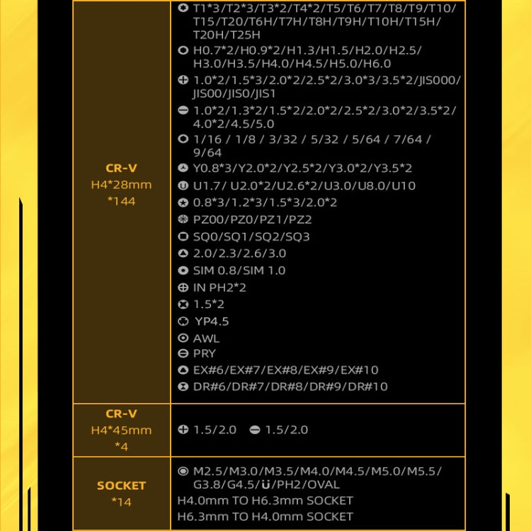 Jakemy JM-8192 186合1 CR-V 精密螺絲刀套裝