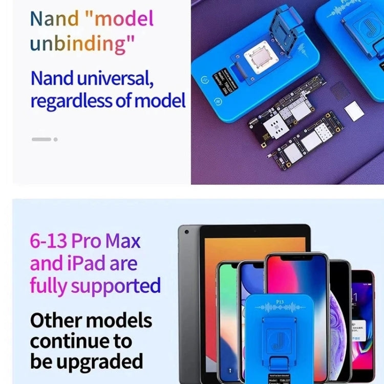 JCID P13 Nand讀寫程序員DFU紫色屏幕工具適用於iPhone 6-13 Pro Max