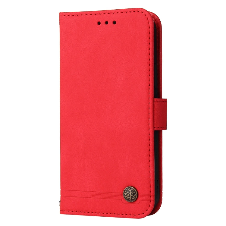 膚感生命樹金屬扣手機皮套, For iPhone 15 Pro Max, For iPhone 15 Pro, For iPhone 15 Plus, For iPhone 15