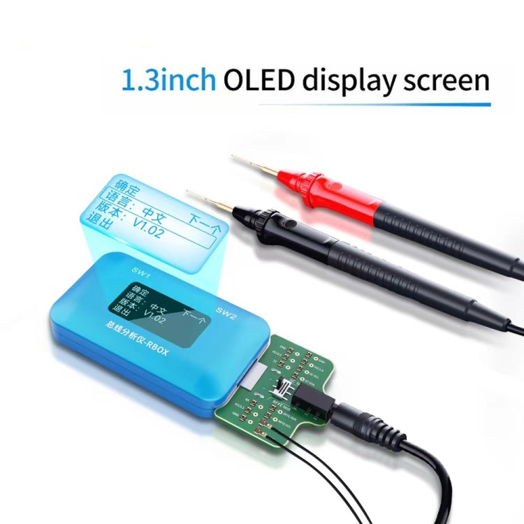 適用於iPhone和Android的JCID Rbox總線分析儀信號故障檢測