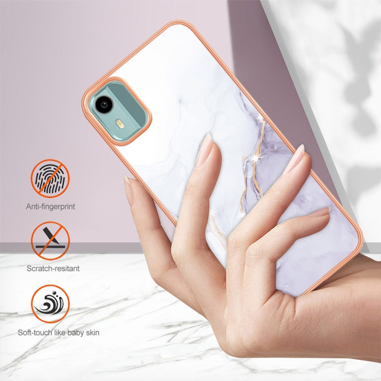 IMD電鍍大理石邊框B款TPU手機殼