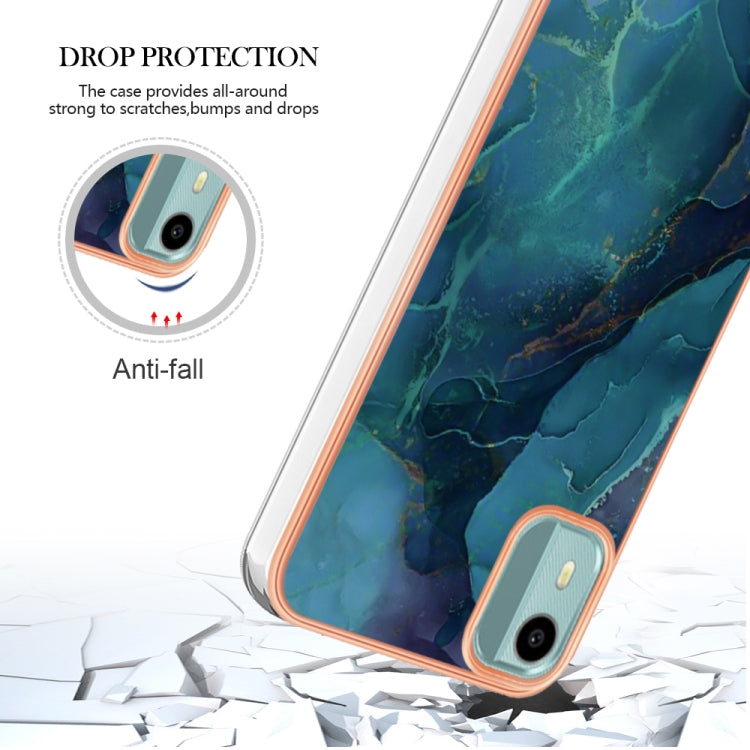 IMD電鍍大理石邊框C款TPU手機殼