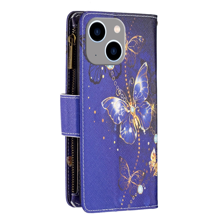 BF03款 彩繪圖案拉鏈手機皮套