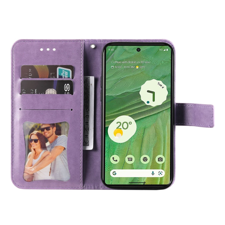 壓紋七瓣花手機皮套, For Google Pixel  7