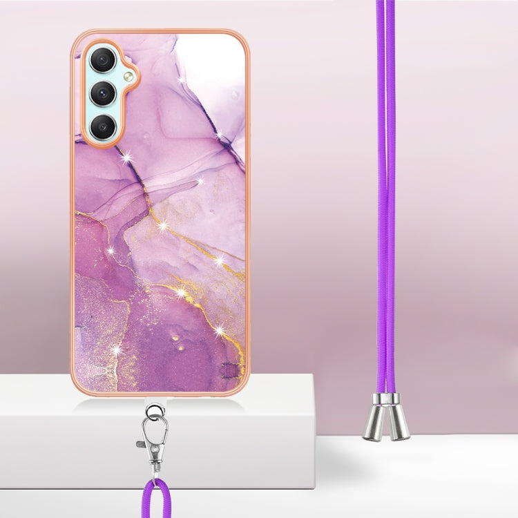 IMD電鍍大理石邊框B款TPU手機殼帶掛繩, For Samsung Galaxy A25 5G, For Samsung Galaxy S23 FE 5G, For Samsung Galaxy A24 4G, For Samsung Galaxy A04e