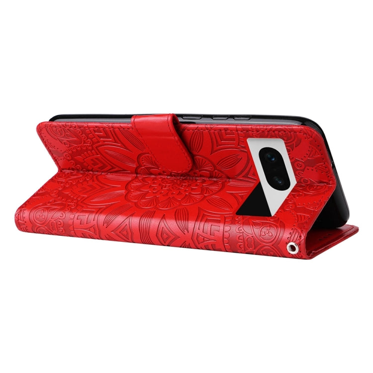 壓花向陽花手機皮套, For Google Pixel 7