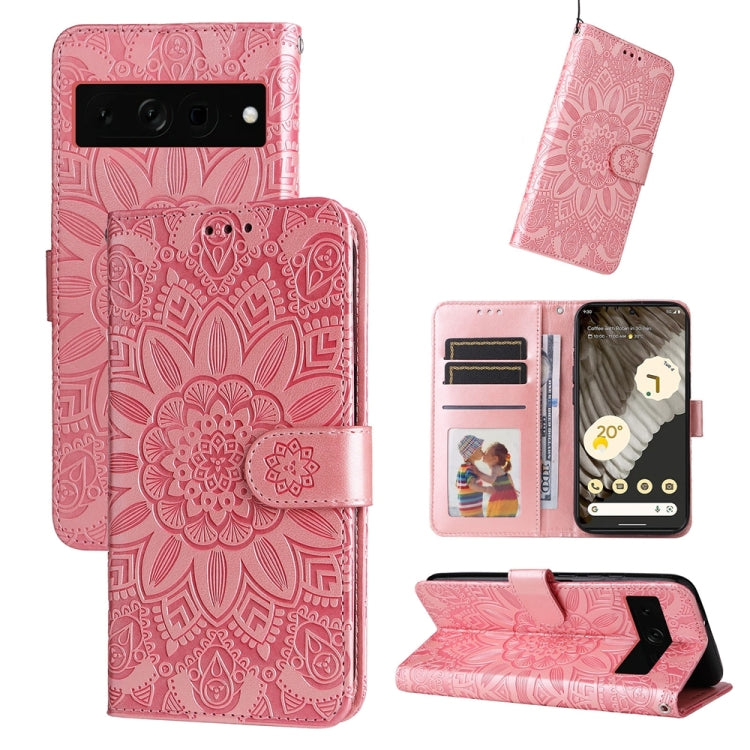 壓花向陽花手機皮套