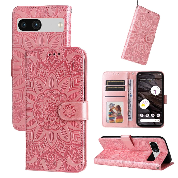 壓花向陽花手機皮套