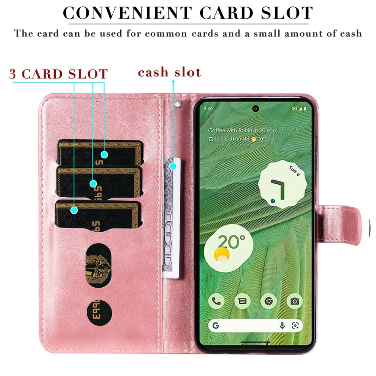 時尚小牛紋拉鏈手機皮套, For Google Pixel 7