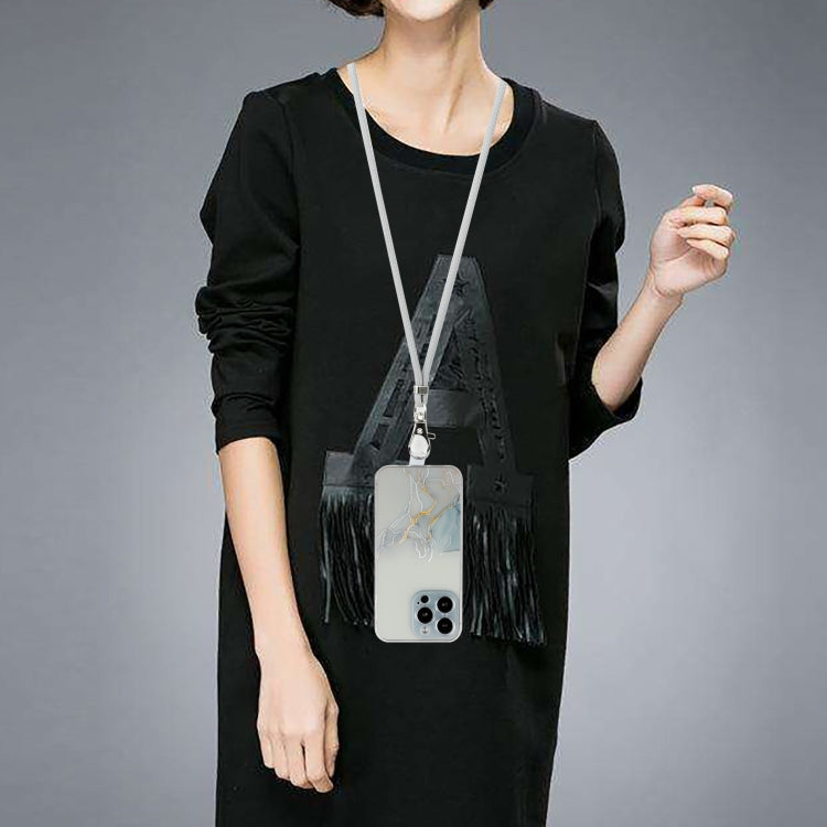 鏤空大理石TPU防摔殼帶繩子