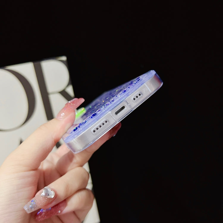 夜光滴膠TPU閃粉手機殼