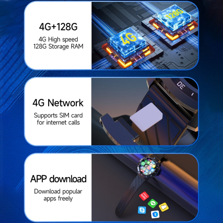 MT27 4G+64G 1.6英寸IP67防水4G安卓8.1智能手錶 支持心率/GPS