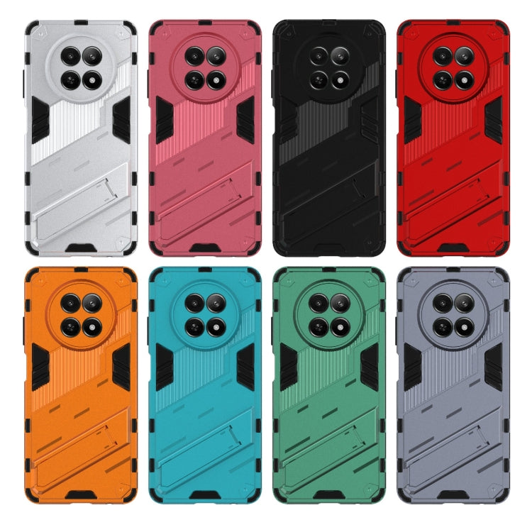 朋克鎧甲PC + TPU防摔組合殼帶摺疊支架