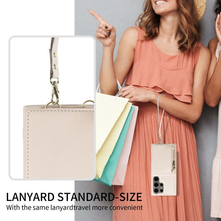 HS-001風琴包拉鏈錢夾手機后殼皮套 長繩+短繩