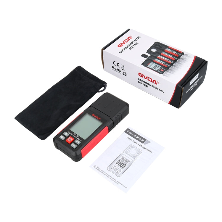 GVDA GD158 200000Lux数字照度計測試儀亮度光度計