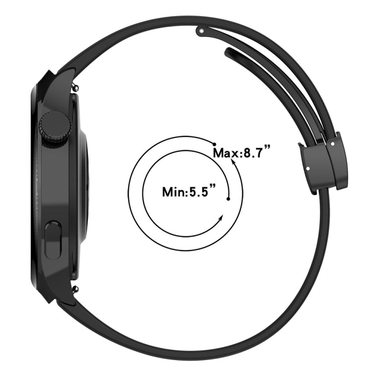 摺疊扣硅膠錶帶