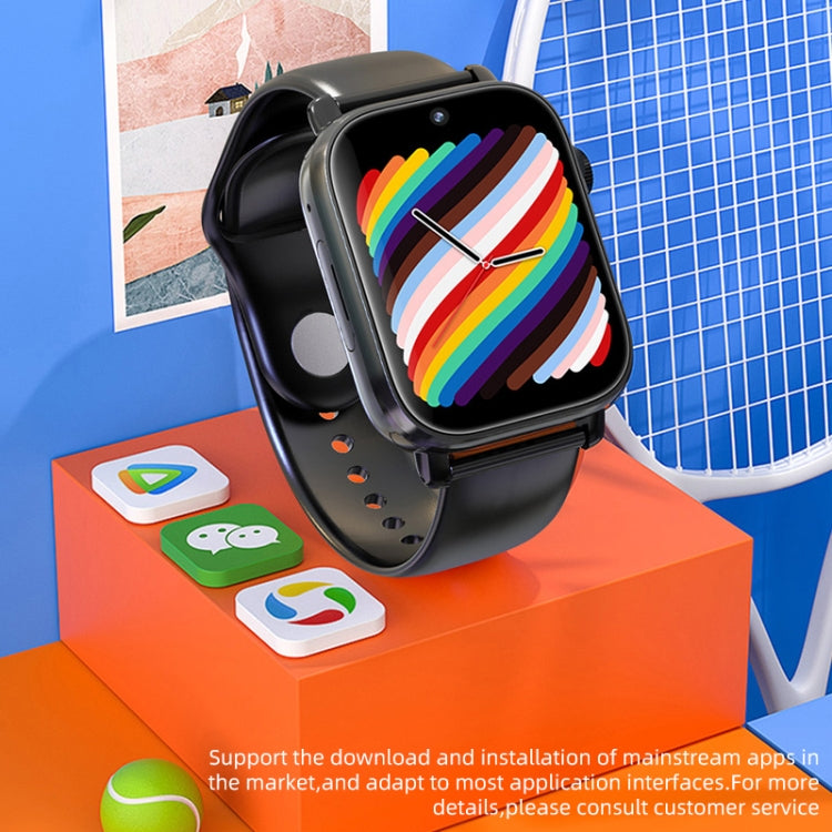 UNIWA X1S 1.9英寸IP67防水4G安卓8.1雙攝像頭智能手錶 支持體溫測量