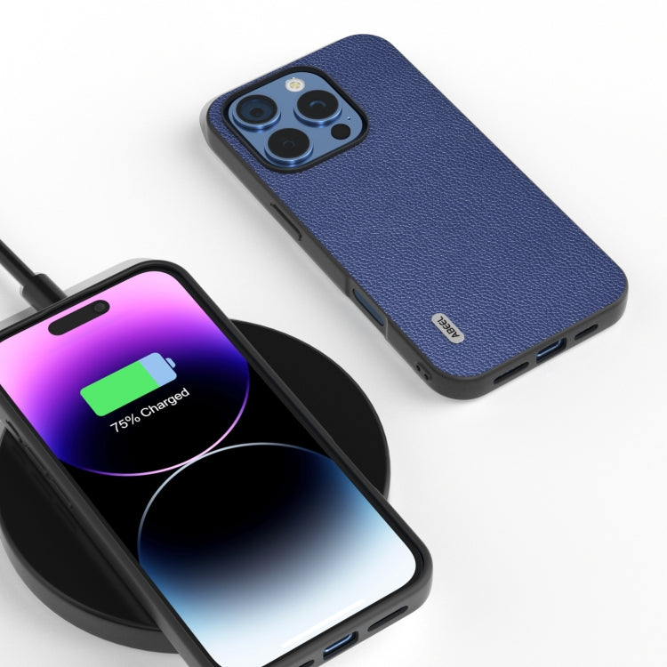 ABEEL黑邊真皮米諾手機殼