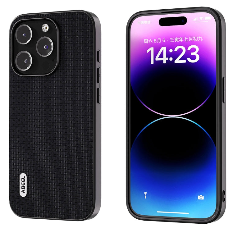 ABEEL真皮奢華黑邊手機殼