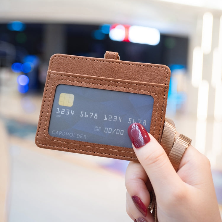 BFK14款 橫款證件小卡包 帶掛繩