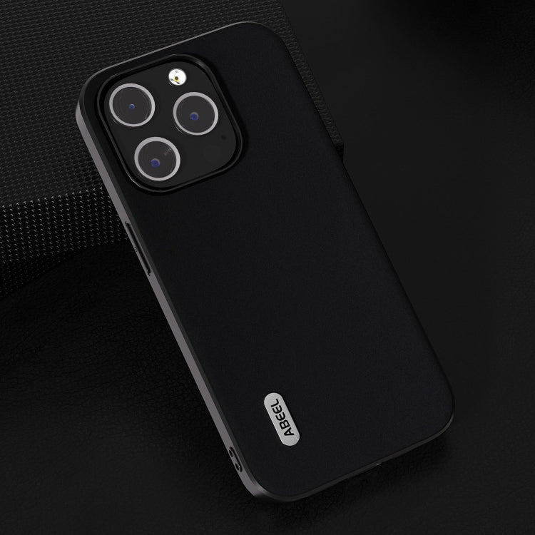 ABEEL真皮絲柔黑邊手機殼