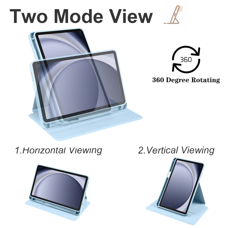 亞克力360度旋轉支架智能休眠平板皮套, For Samsung Galaxy Tab A11 / A9, For Samsung Galaxy Tab A9+, For Samsung Galaxy Tab A8, For Samsung Galaxy Tab S6 Lite P610