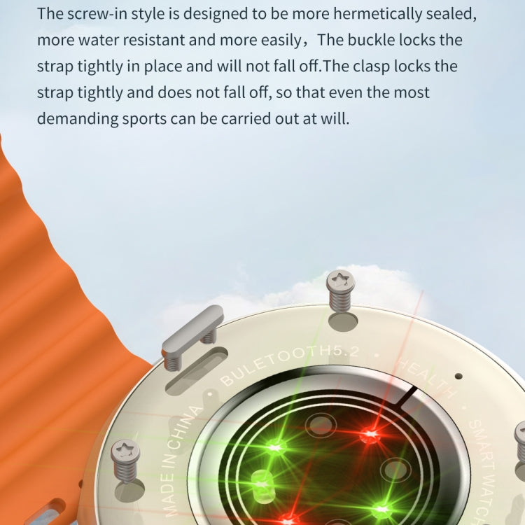 Z78 Ultra 1.52寸圓屏高清智能手錶支持心率/血氧監測