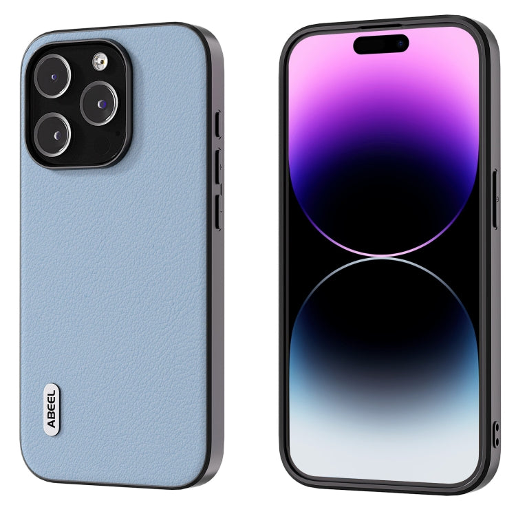 ABEEL真皮海浪黑邊手機殼