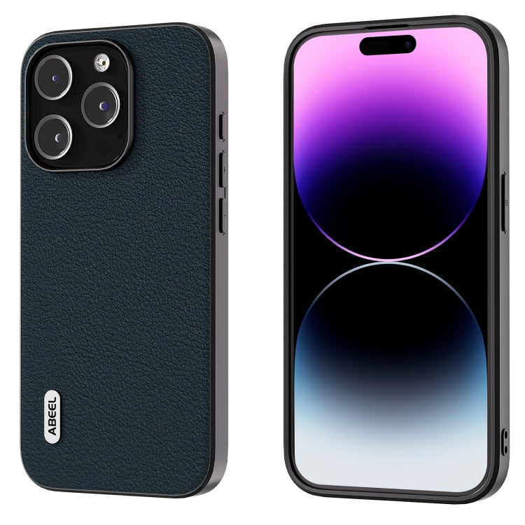 ABEEL真皮海浪黑邊手機殼