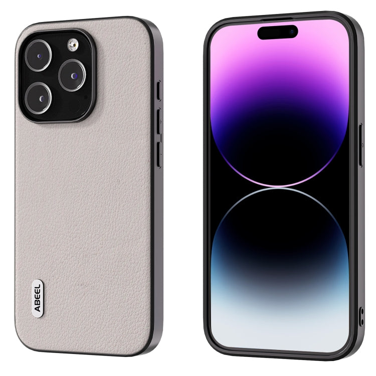 ABEEL真皮海浪黑邊手機殼