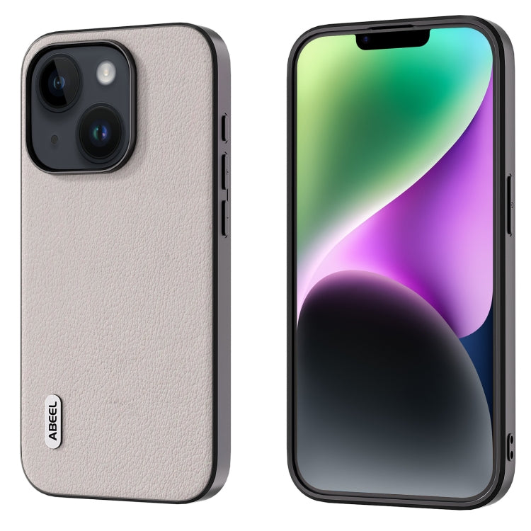 ABEEL真皮海浪黑邊手機殼